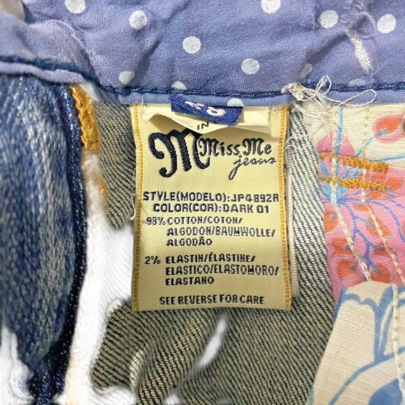 Miss Me Denim Jeans Size 29 MODEL JP4892R 5 Pocket Boot cut - Picture 15 of 15